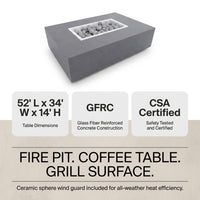 Concrete Fire Pit Table - Rectangular — Results & Stats